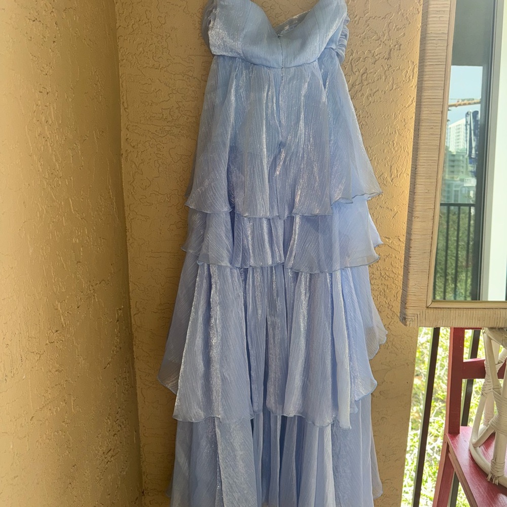 Blue Ruffled Dress - Picture 6 of 6